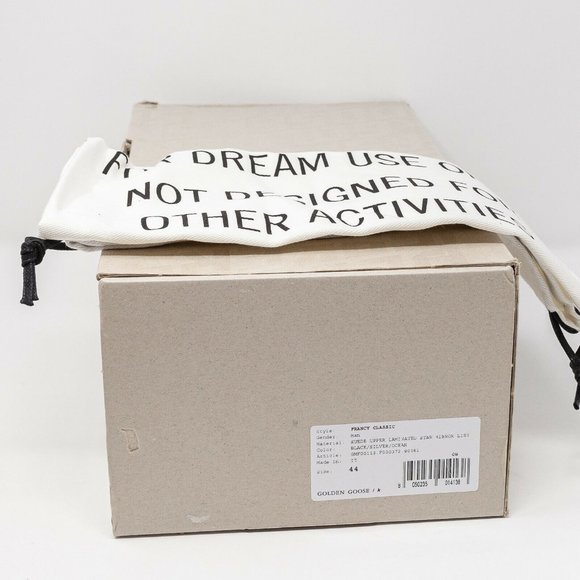 Golden Goose Francy Classic Black/Silver Sneakers - 11 US (44 EU) - Picture 7 of 7